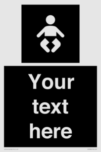 Custom information: black panel baby change